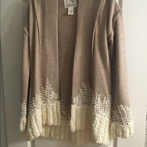 Anthropologie Tabitha Rising Snowdrops sweater.
